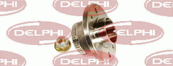 BK1063 Delphi cubo de rueda trasero