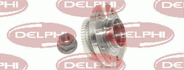 BK1091 Delphi cubo de rueda trasero