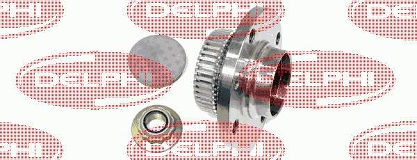 BK1163 Delphi cubo de rueda trasero