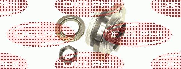 BK493 Delphi cubo de rueda trasero