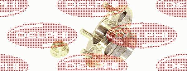 BK407 Delphi cubo de rueda trasero