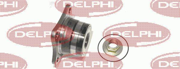 BK1212 Delphi cojinete de rueda trasero