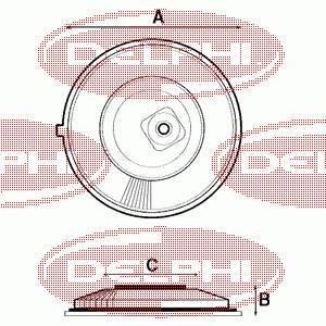 AF0253 Delphi filtro de aire