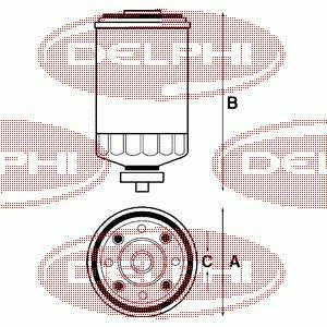 Filtro de combustible HDF496 Delphi