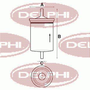 FF0137 Delphi filtro combustible