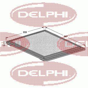 TSP0325001 Delphi filtro habitáculo