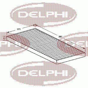 TSP0325002 Delphi filtro habitáculo