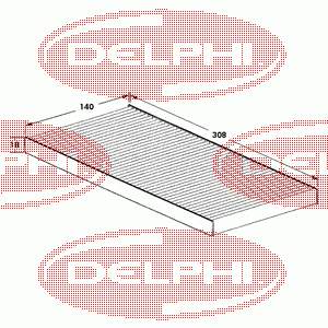 TSP0325010 Delphi filtro de habitáculo