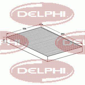 TSP0325014 Delphi filtro habitáculo