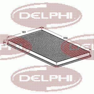 TSP0325025 Delphi filtro de habitáculo