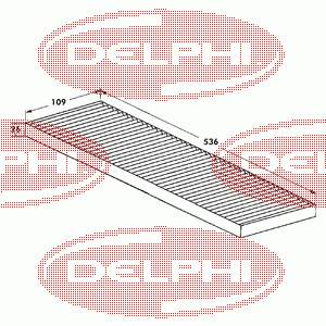 TSP0325029 Delphi filtro de habitáculo