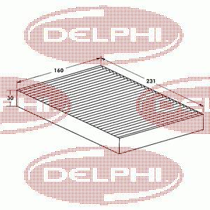 TSP0325034 Delphi filtro habitáculo
