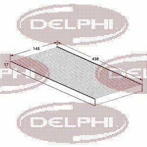 TSP0325042 Delphi filtro habitáculo
