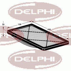 TSP0325050 Delphi filtro de habitáculo