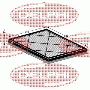 Filtro de habitáculo TSP0325074 Delphi