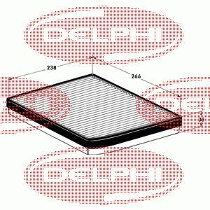 TSP0325088 Delphi filtro habitáculo