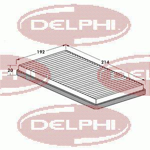 TSP0325106 Delphi filtro de habitáculo