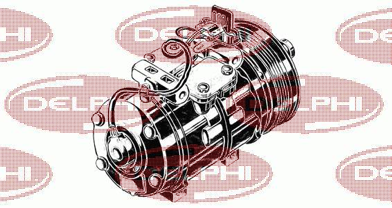 TSP0155069 Delphi compresor de aire acondicionado