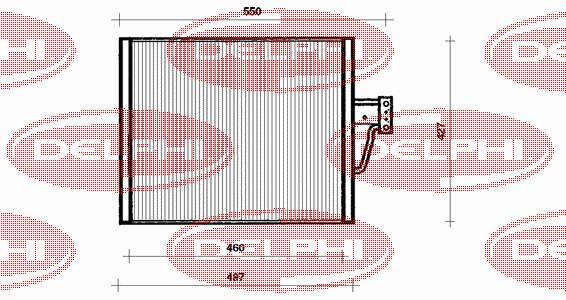TSP0225018 Delphi condensador aire acondicionado