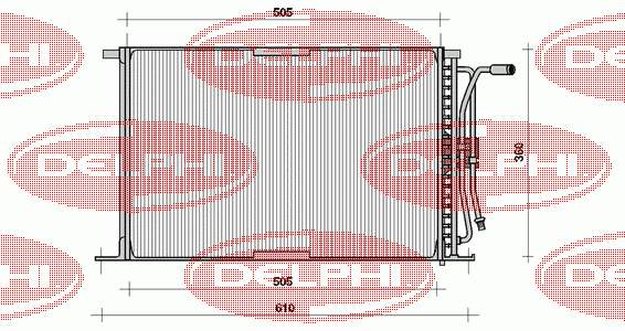 TSP0225026 Delphi condensador aire acondicionado