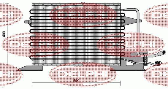 Condensador aire acondicionado TSP0225028 Delphi