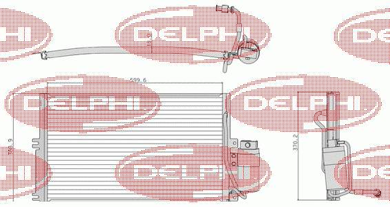 TSP0225107 Delphi condensador aire acondicionado