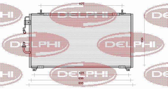 TSP0225130 Delphi condensador aire acondicionado
