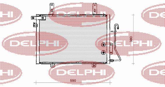 TSP0225133 Delphi condensador aire acondicionado