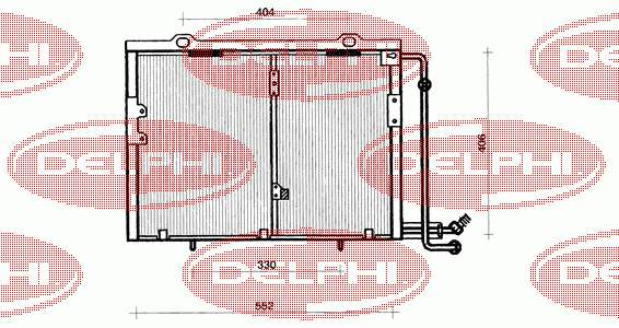 TSP0225193 Delphi condensador aire acondicionado