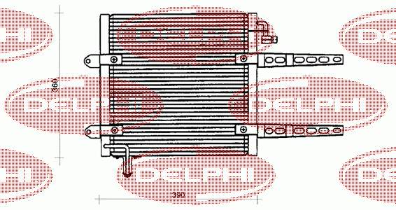 TSP0225205 Delphi condensador aire acondicionado