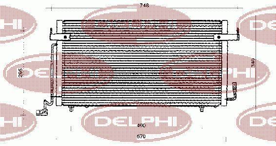 TSP0225217 Delphi condensador aire acondicionado