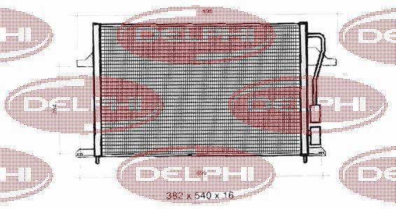 TSP0225275 Delphi condensador aire acondicionado