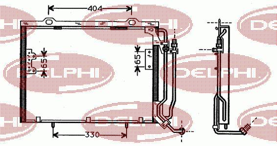 TSP0225327 Delphi condensador aire acondicionado