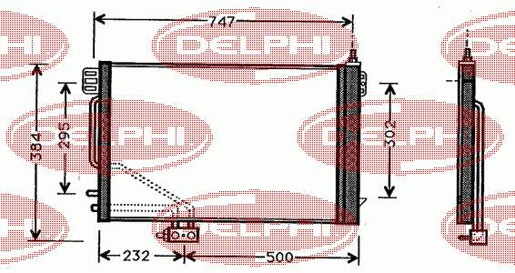 TSP0225329 Delphi condensador aire acondicionado
