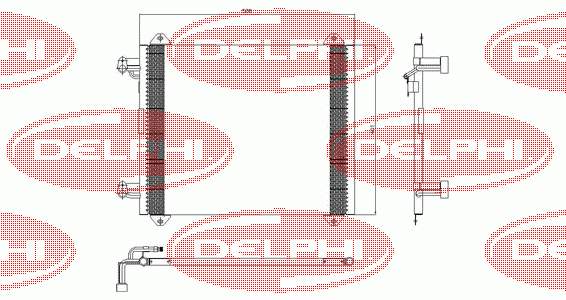 TSP0225407 Delphi condensador aire acondicionado