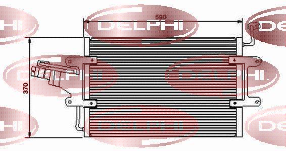 TSP0225446 Delphi condensador aire acondicionado