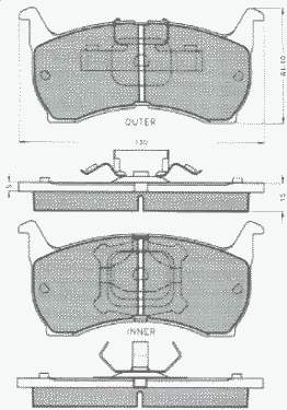 180446 Metzger pastillas de freno delanteras