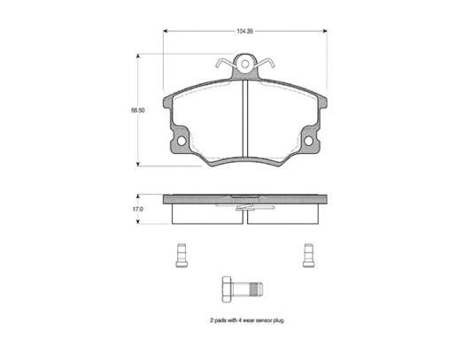 Magneti Marelli Pastiglie Freno Anteriori/Posteriori – 363916060201 – Qualità Originale, Conforme ECE-R90, Per Sistema BOSCH