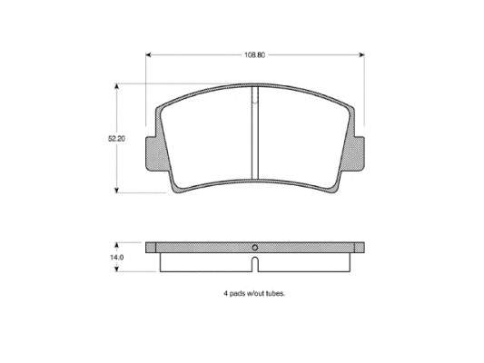 Juego de reparación, pinza de freno trasero S701105 Polcar