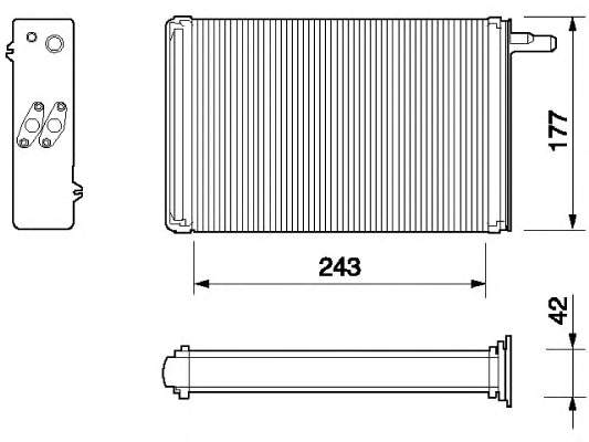 350218056000 Magneti Marelli radiador de calefacción