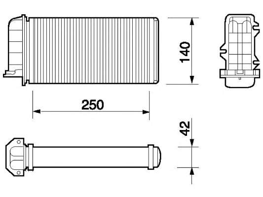 Radiador de calefacción Alfa Romeo 146 930