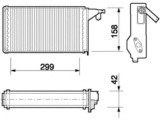 350218062000 Magneti Marelli radiador de calefacción