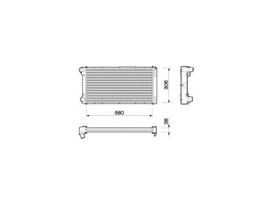 350213168000 Magneti Marelli radiador refrigeración del motor