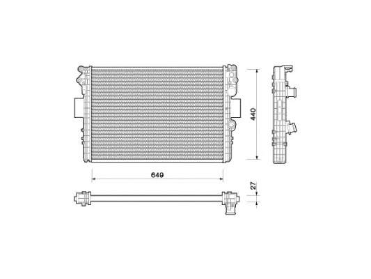 350213169000 Magneti Marelli radiador refrigeración del motor