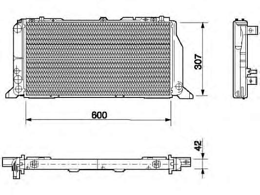 350213406000 Magneti Marelli radiador refrigeración del motor