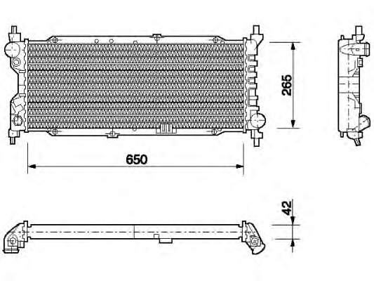 350213588000 Magneti Marelli radiador refrigeración del motor