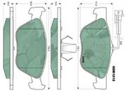 Pastillas de freno delanteras Alfa Romeo 156 932