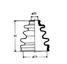 Fuelle, árbol de transmisión delantero interior Toyota Corolla E12