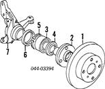 Cubo de rueda delantero Toyota Carina 2 T17