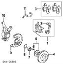Chapa protectora contra salpicaduras, disco de freno delantero izquierdo Toyota Yaris P10